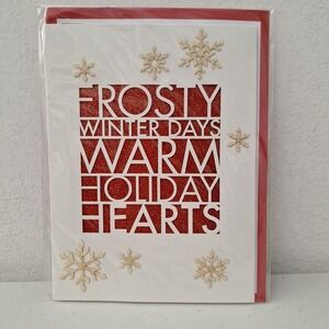 NEW BECK 3D Holiday Christmas Greeting Card - Frosty Winter Days
